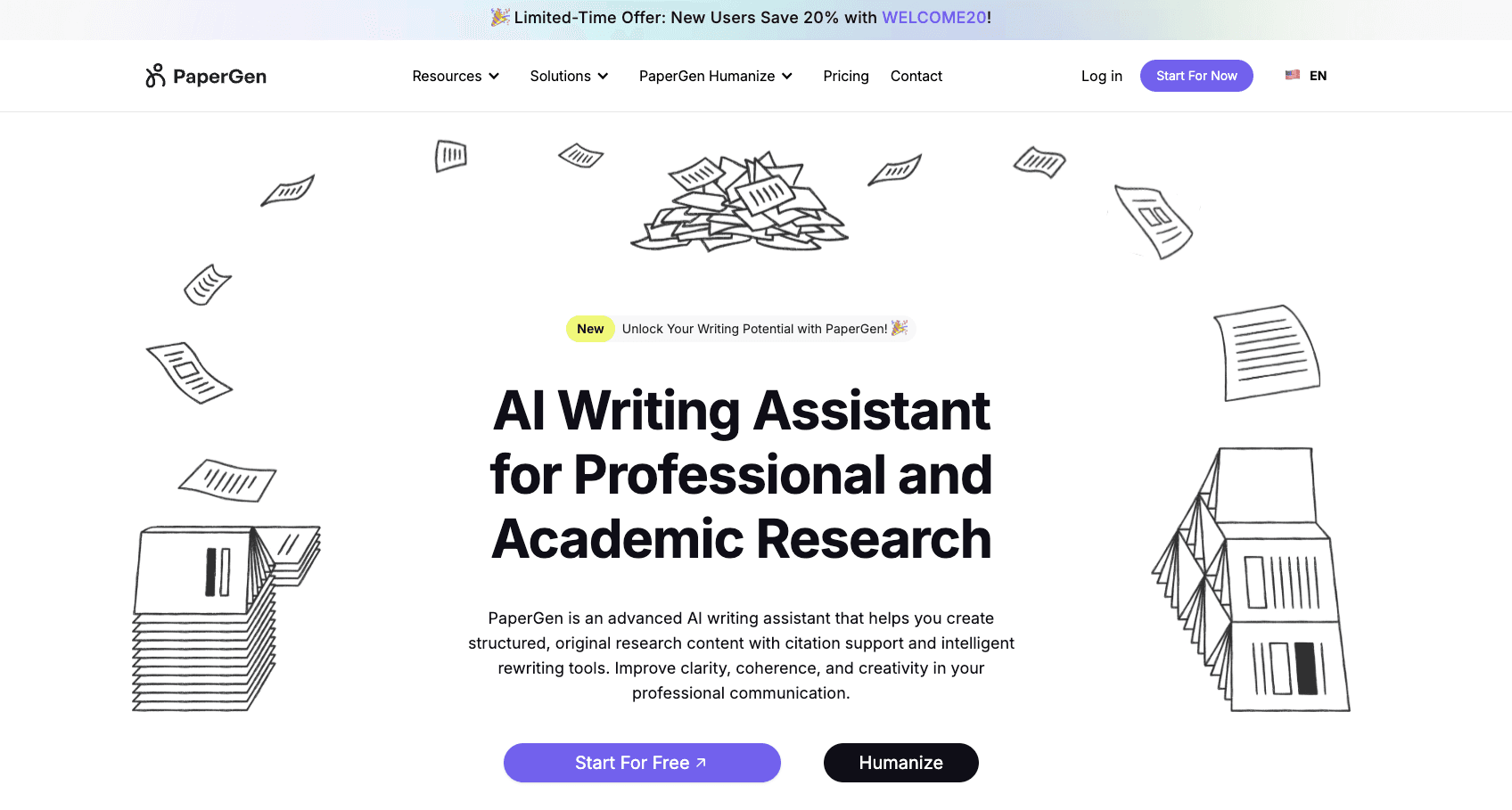 PaperGen.ai — AI Writing & Content Platform